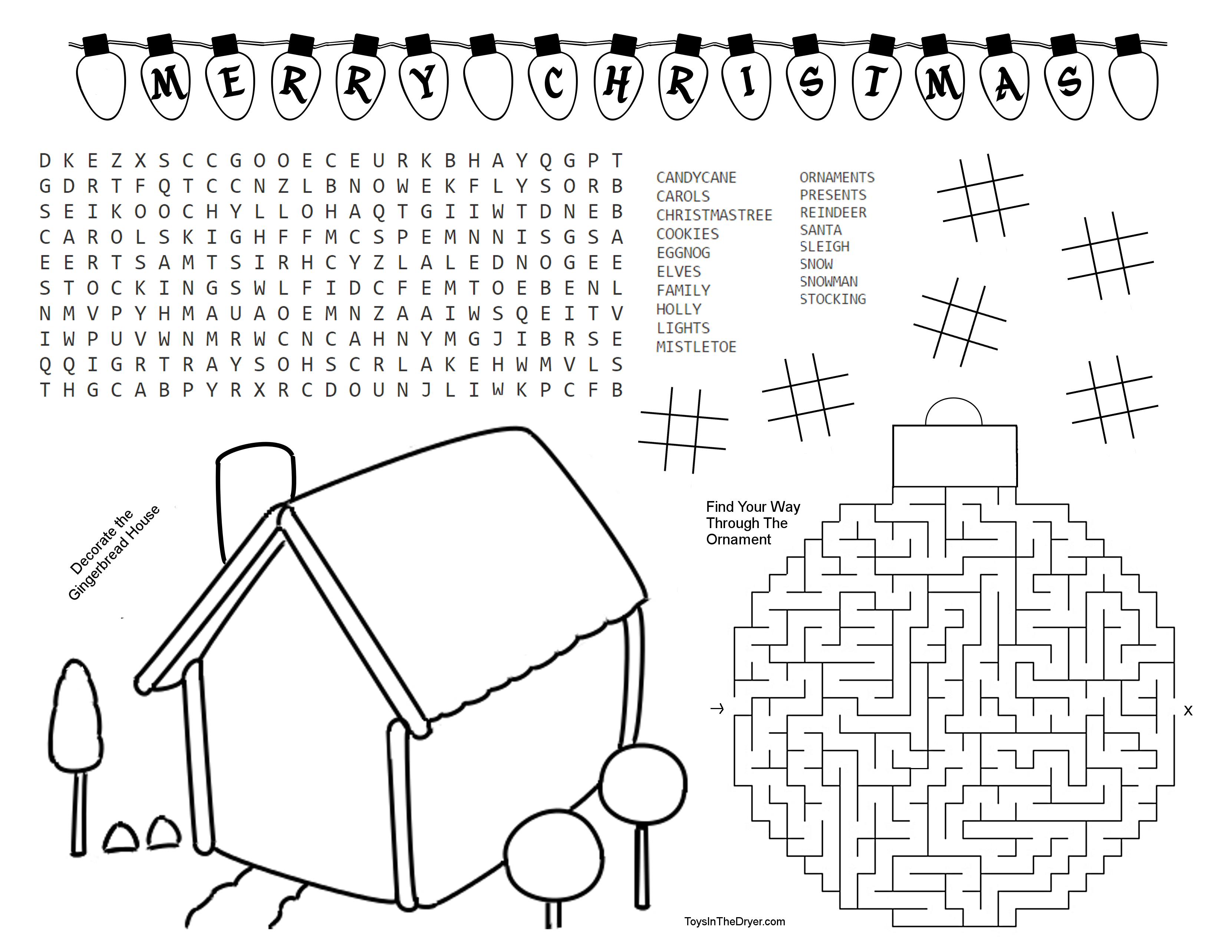 Free Christmas Activity Printable