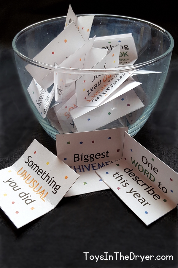 FREE Printable New Year's Game for Adults and Kids